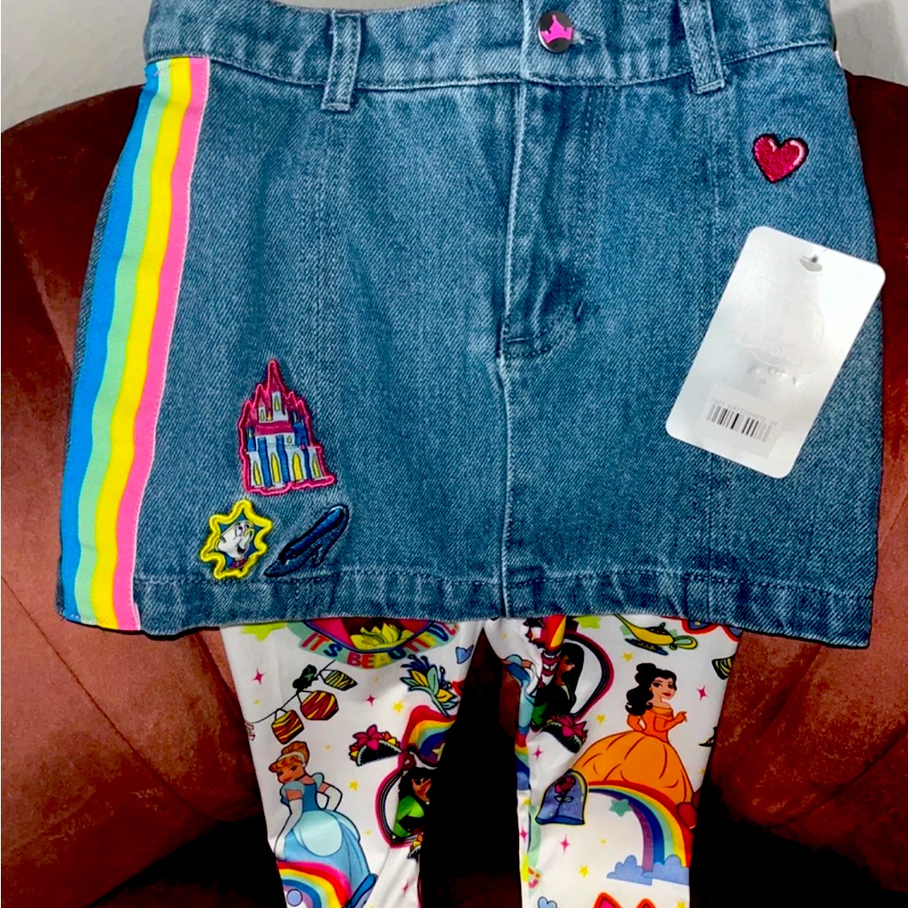 Disney Princess Skirt With Leggings